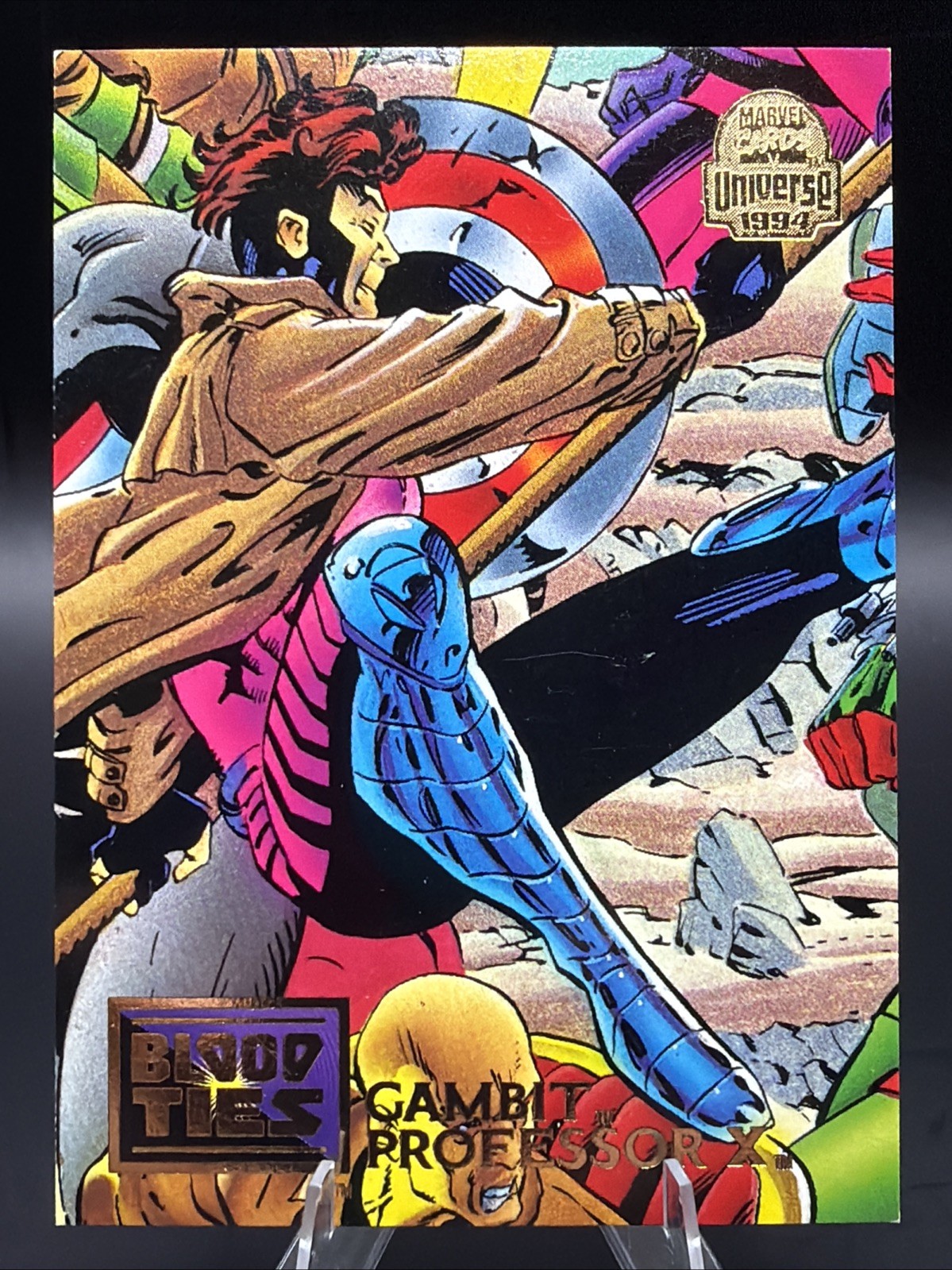 Fleer Marvel Universe 1994 - Gambit & Professor X - 32 - Legami di sangue