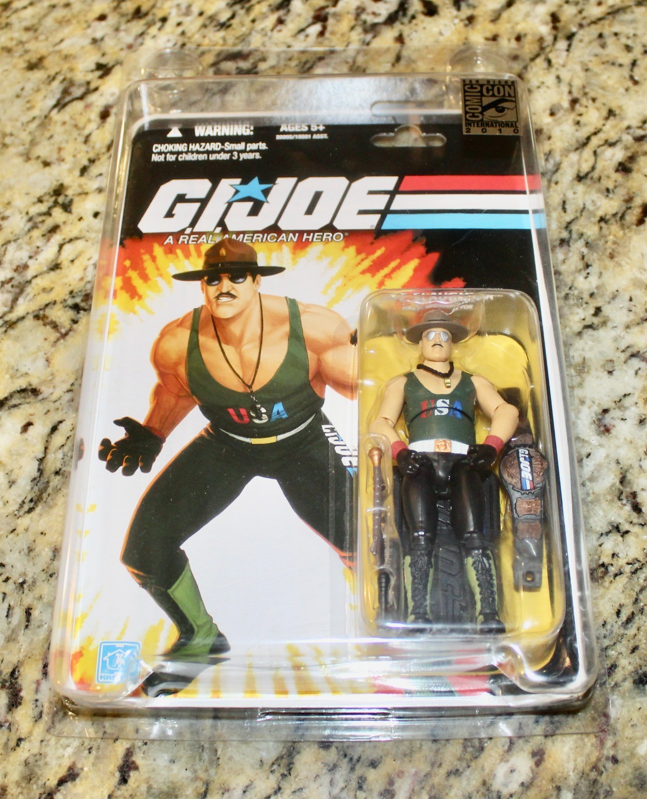 SDCC 2010 EXCLUSIVE HASBRO GI Joe 25th ANNIVERSARY SGT SLAUGHTER  MOC