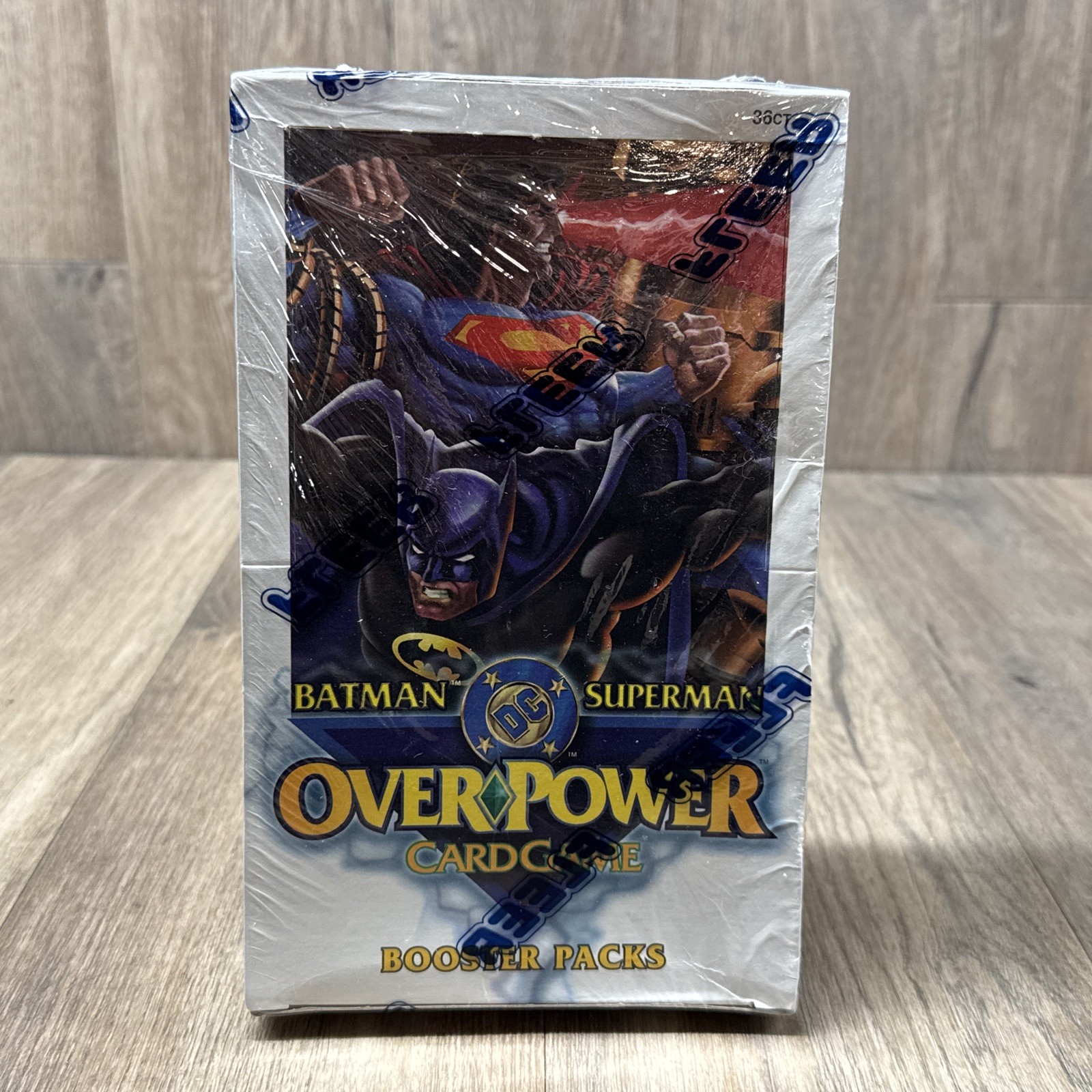Fleer DC Batman Superman Overpower Booster 1996 scatola 36 ct sigillata 