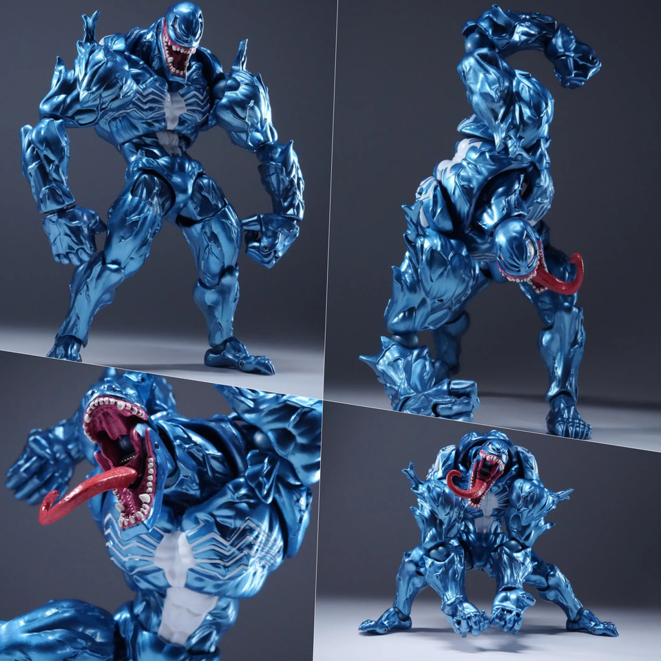 PC TOYS No.04 The Amazing Venom Symbiote Comic Metallic Color 1/12 Action Figure