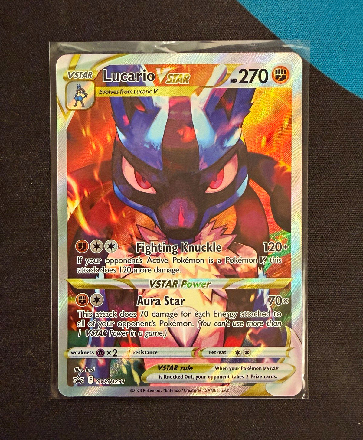 Lucario VSTAR SWSH291 Black Star Promo Sword & Shield NM
