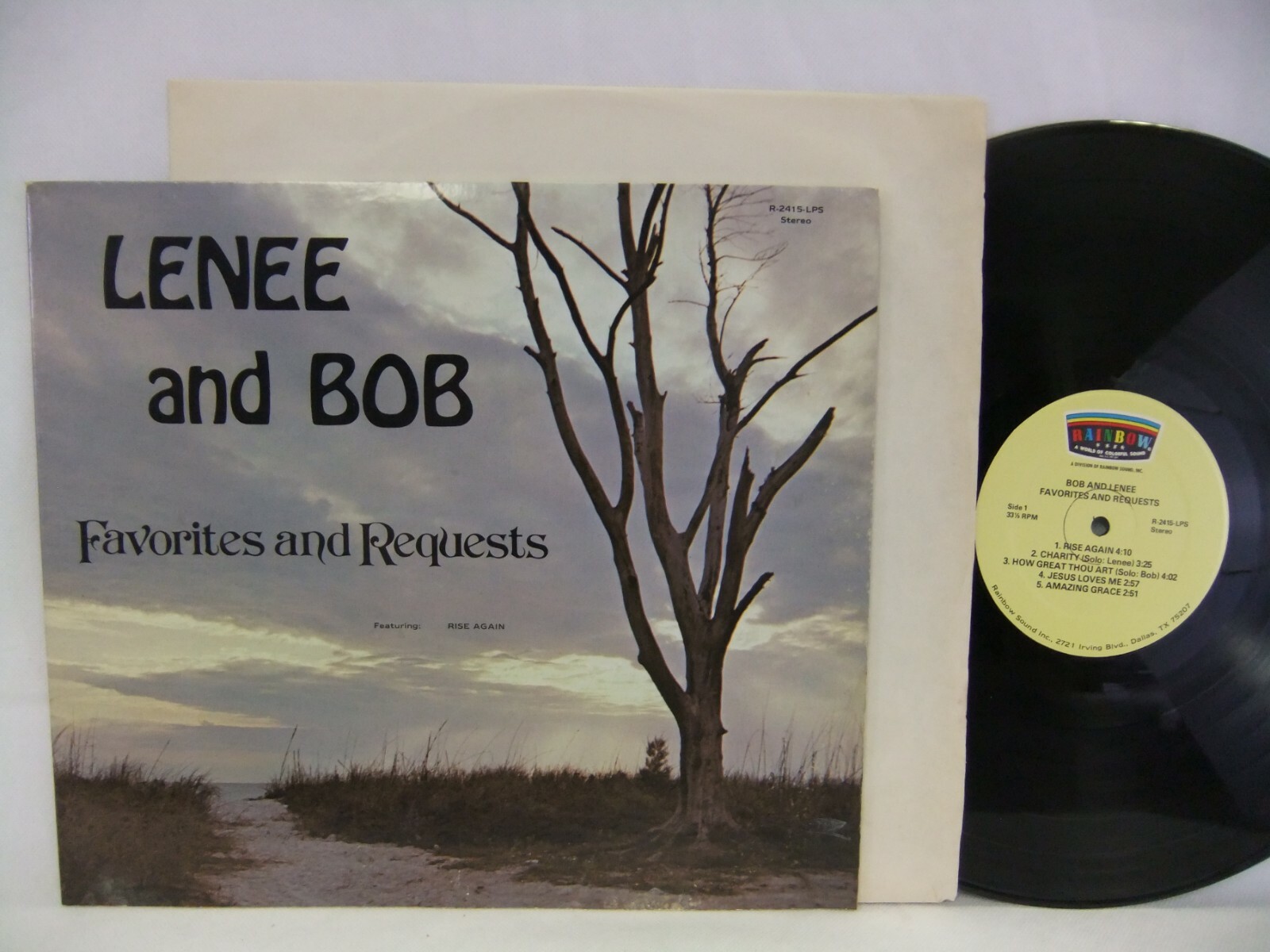 SIGNED Lenee And Bob Schroeder Favorites & Requests LP Rainbow 2415 Autographed