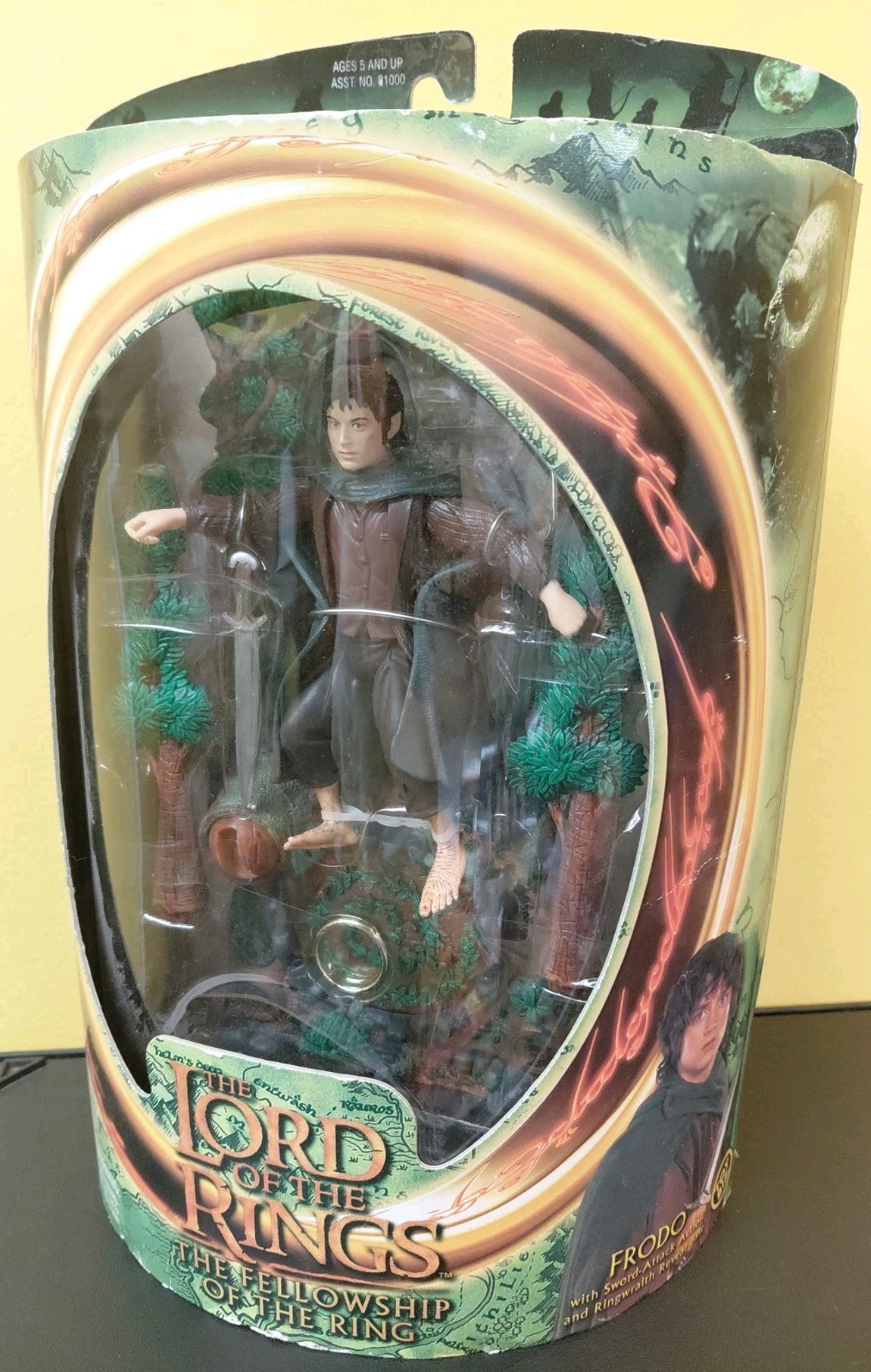 Modellino LOTR Frodo 2001 Compagnia degli Anelli figurina da collezione