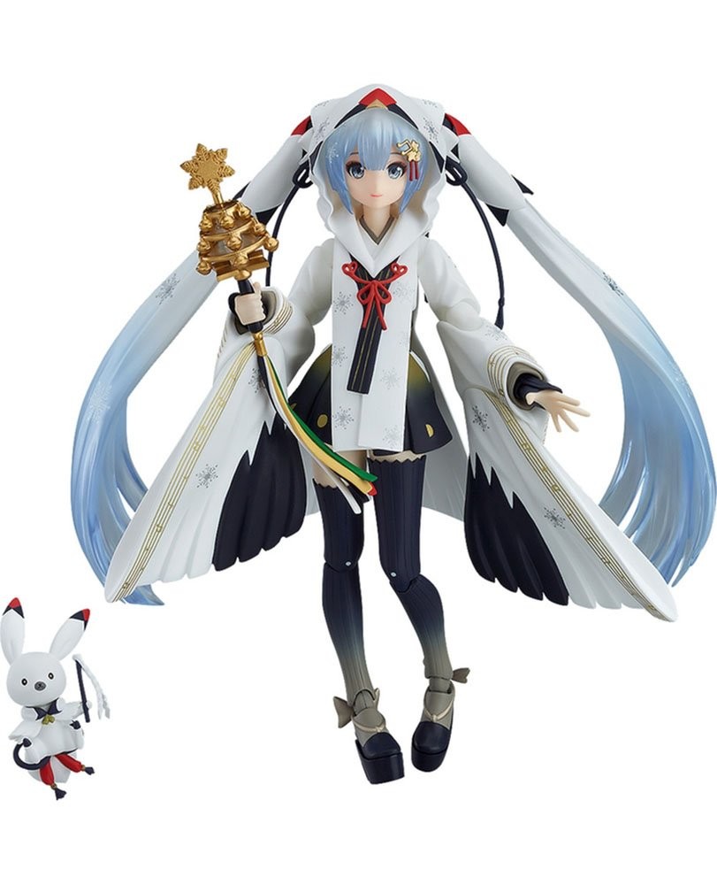 Figma Snow Miku gru corona rossa santuario fanciulla 14,5 cm 5,7 pollici Giappone