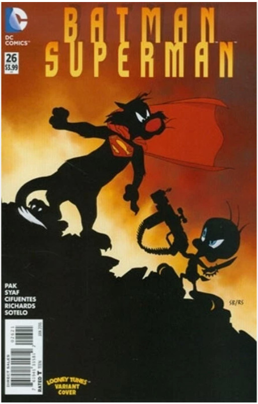 Batman Superman (2013)#26 Variant Ryan Sook Looney Toons Cover