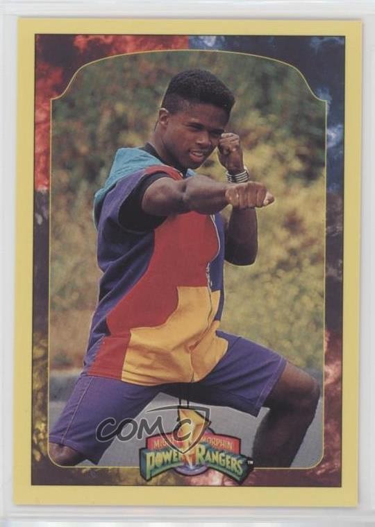 1994 Collect-A-Card Mighty Morphin Power Rangers Serie 2 Zack Taylor #82 0b6