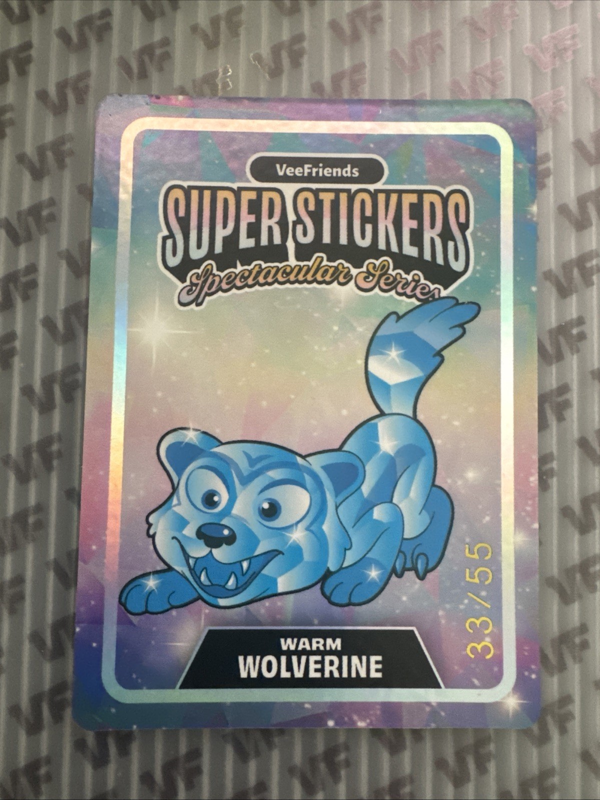 VeeFriends Serie Spettacolare Super Adesivo 33/55 Caldo Wolverine Diamante