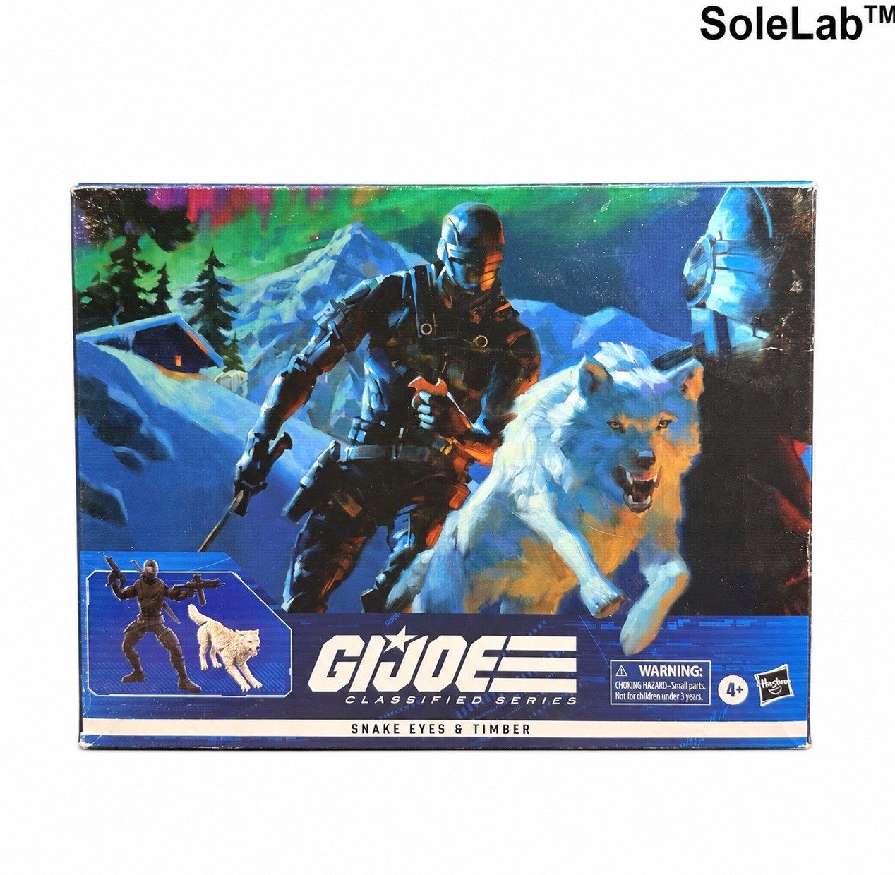G.I. Joe Classified Series #52 Snake Eyes & Timber completo di scatola F4321