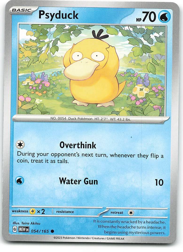 PSYDUCK 054/165 POKEMON COMUNE 151