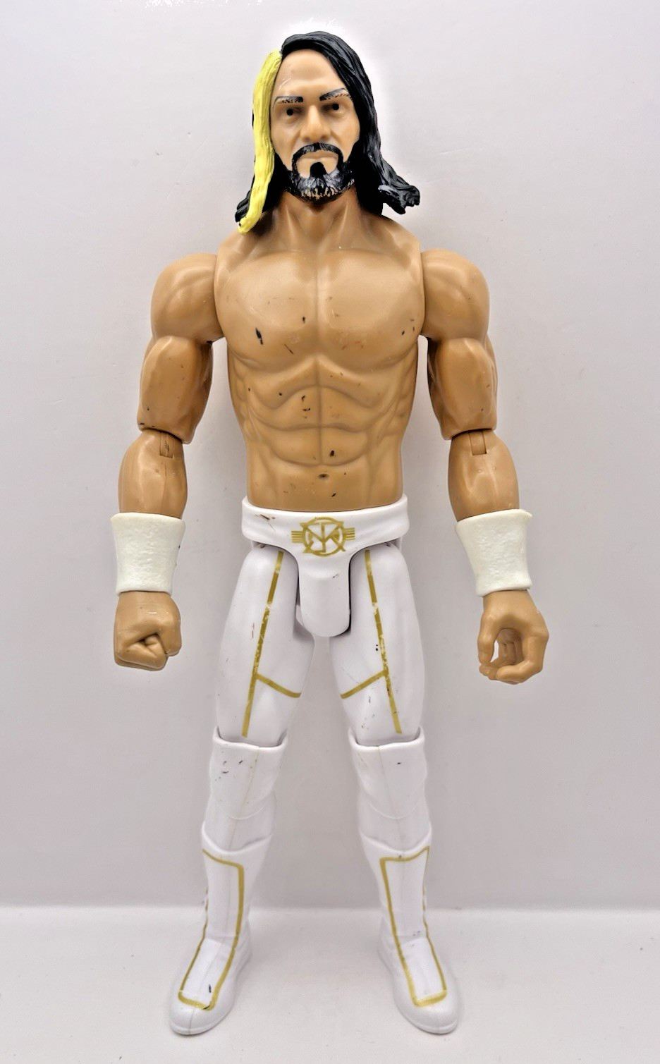WWE Mattel Seth Rollins Action Figure 2016 12" Large Figure White Gold Outfit
