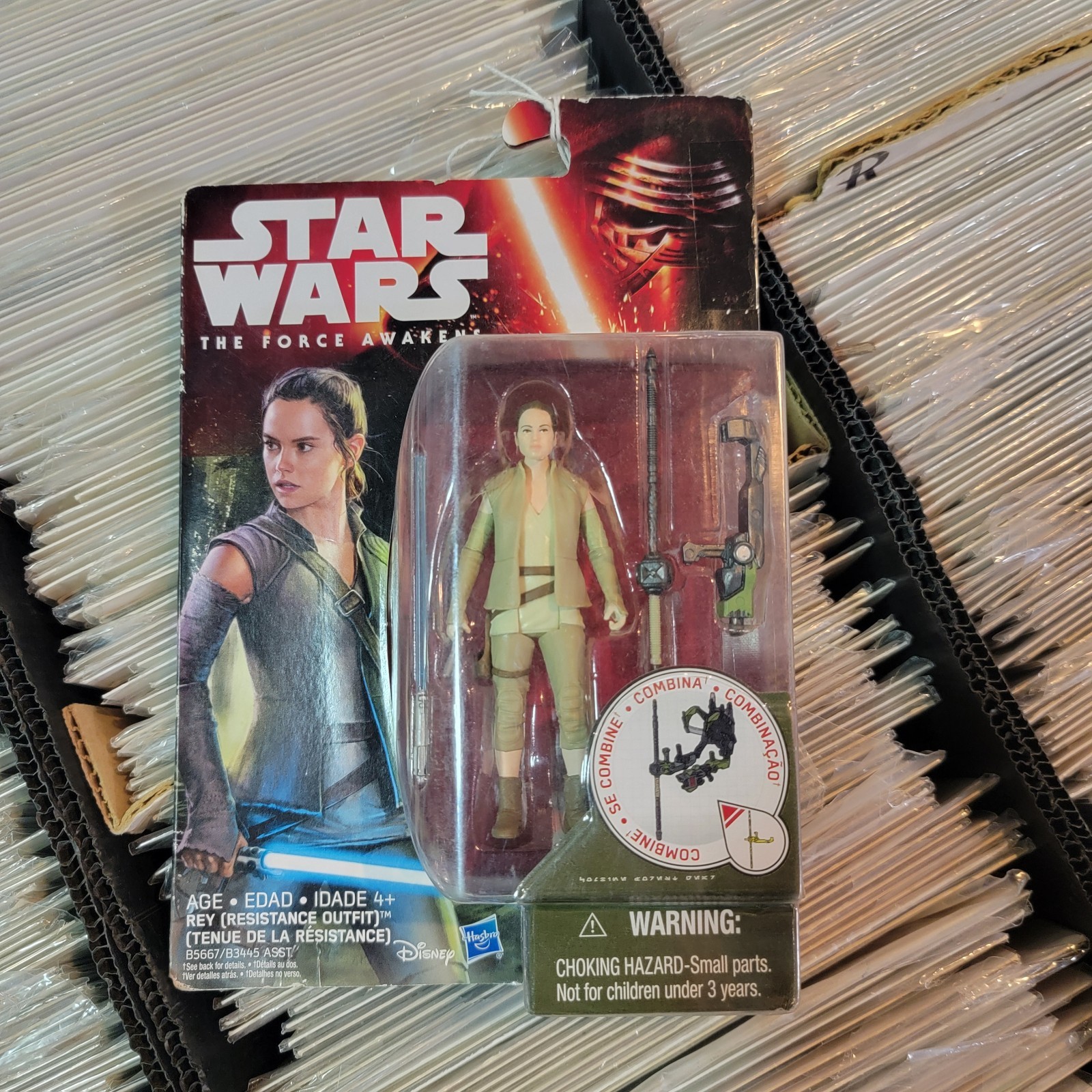 Star Wars Force Awakens Rey Resistance Outfit Modellino Hasbro 2015