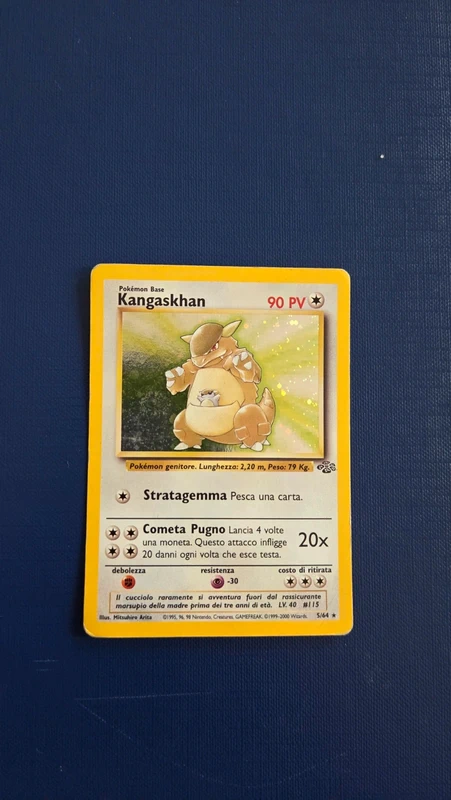 Carta Pokémon Kangaskhan HOLO 5/64 - Set Giungla (Italiano - Vintage)