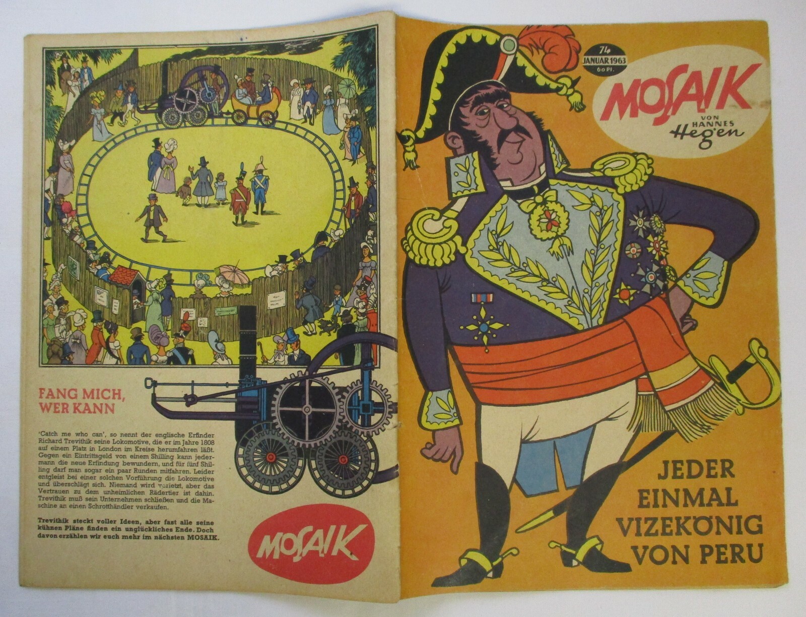 Mosaico di Hannes Hegen Digedag numero 74 del 1963 (175037)