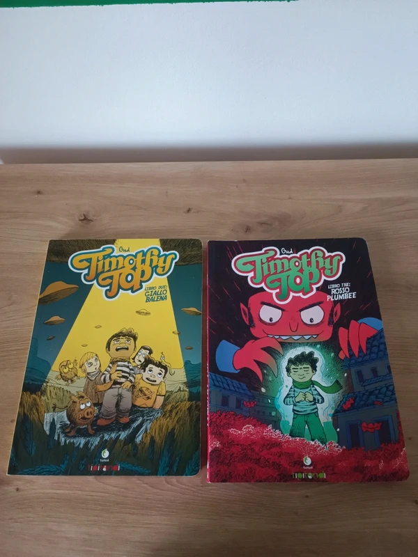 lotto 2 fumetti timothy top giallo balena rosso plumbee tunue gud