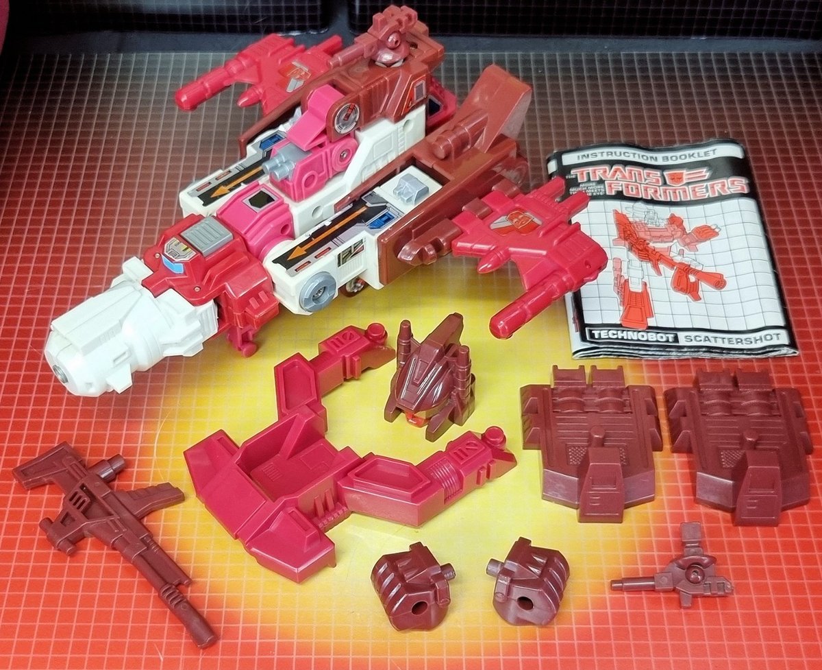 Hasbro Transformers G1 Autobot Technobot Scattershot vintage completo con ist