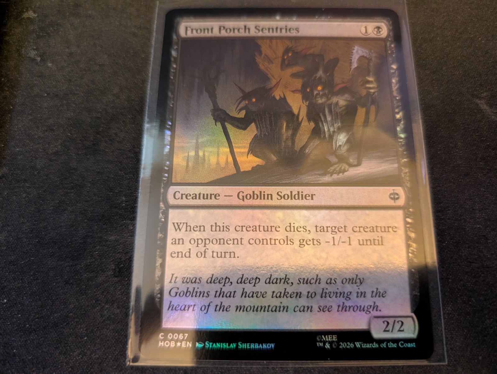 MTG Magic the Gathering FOIL Front Porch Sentries HOB!