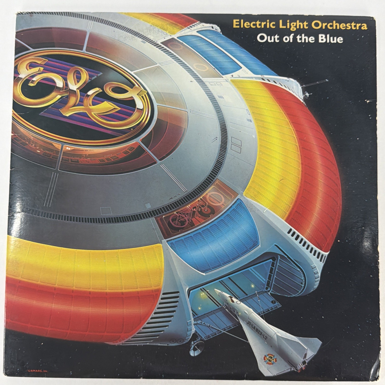 ELO Out of the Blue Vinyl 2LP Gatefold 1977 Band poster & Souvenir Poster inc NM