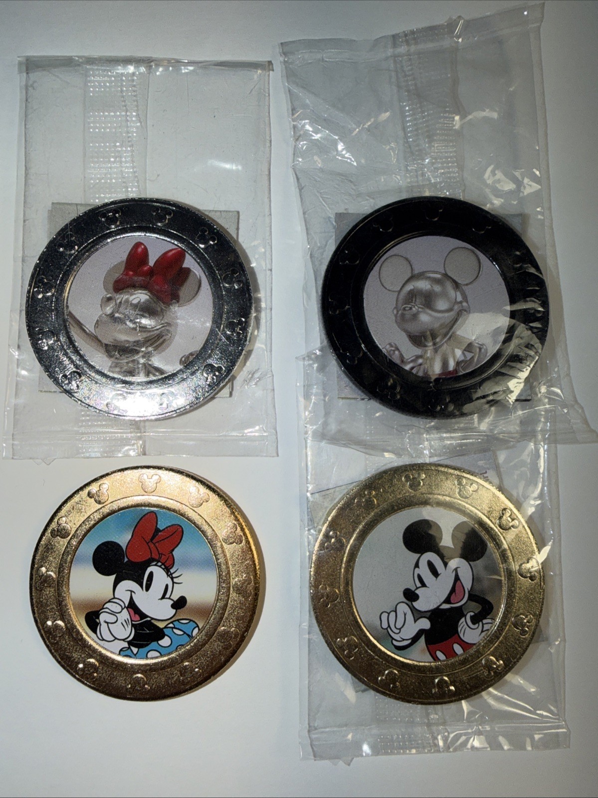 Wonderball Wonder Mickey & Friends Minnie, Mickey, Chrome Rare, Disney