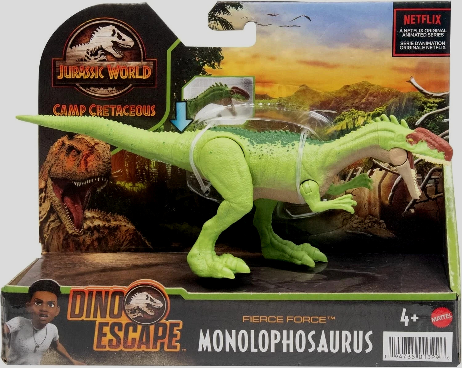 Jurassic World Fierce Force Monolophosaurus Camp Cretaceous Authentic Dinosaur S