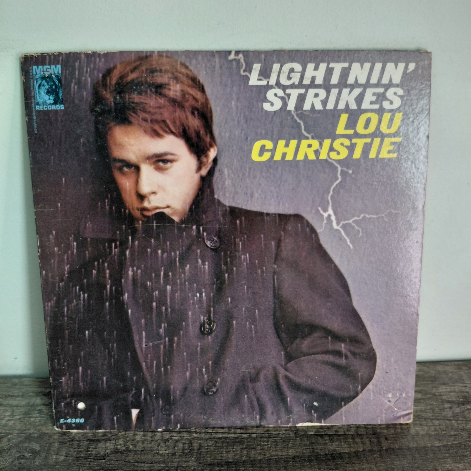 Lou Christie Lightnin Strikes Vinyl LP Mono MGM Records E-4360 1966 Vintage 12"