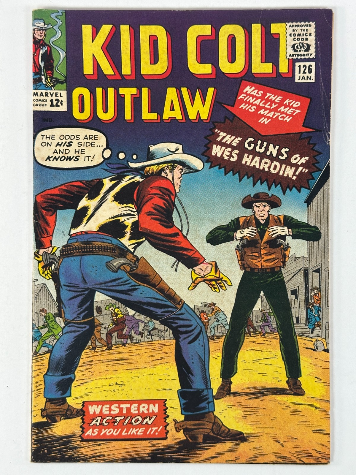 Kid Colt Outlaw #126 Marvel Comics gennaio 1966 fumetto western Silver Age