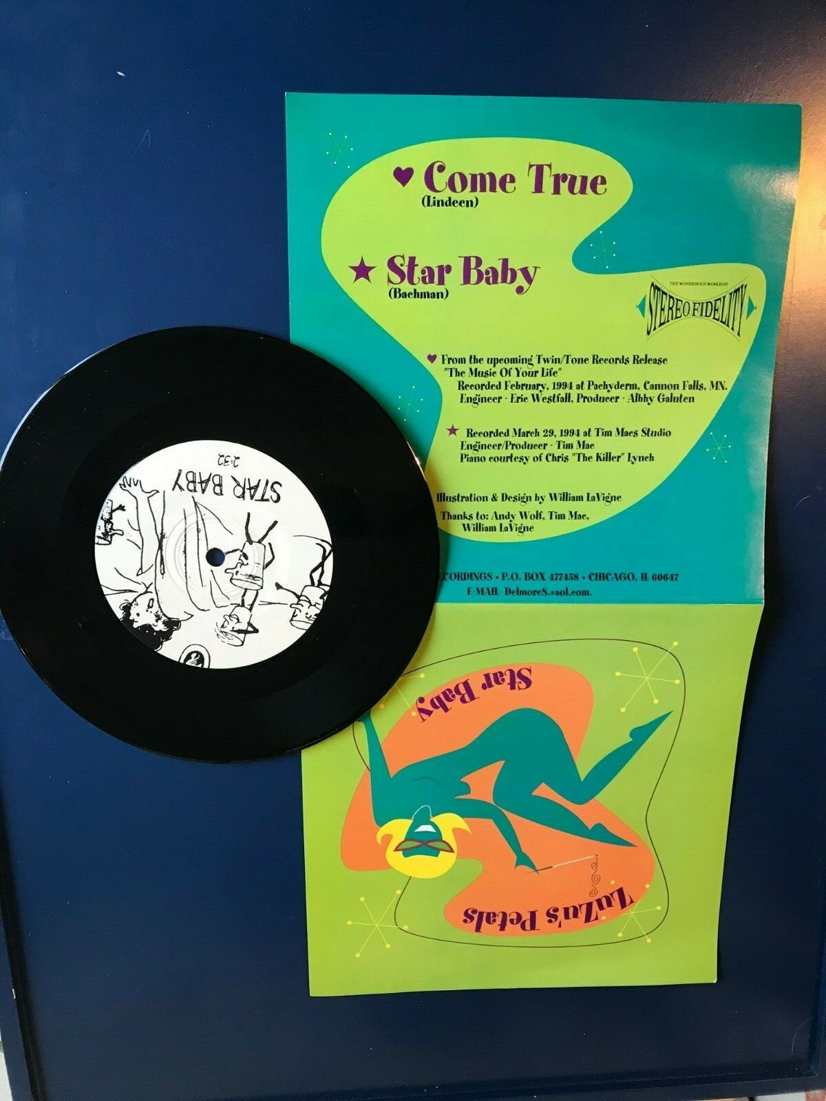 Zuzu's Petals 7" Black Vinyl 316 Star Baby/Come True 