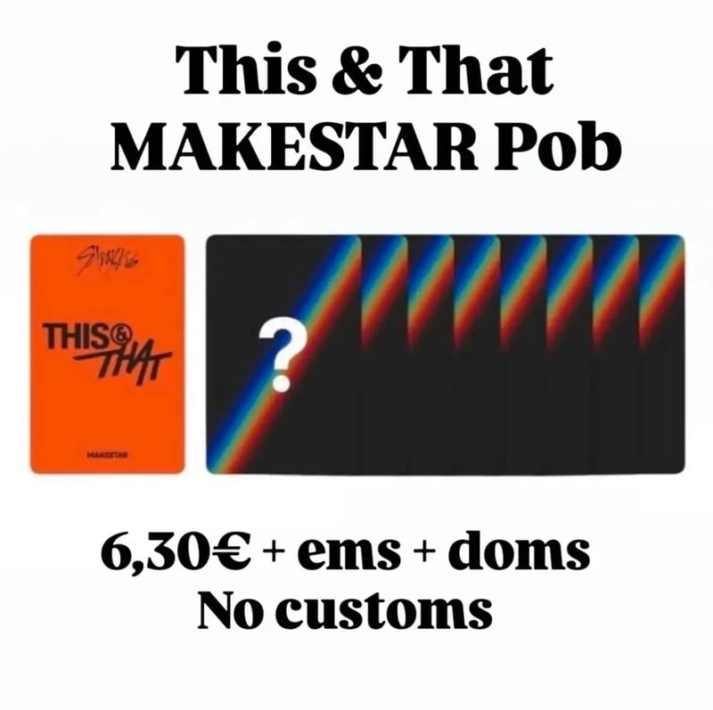 StrayKids This&That Makestar Pob Go