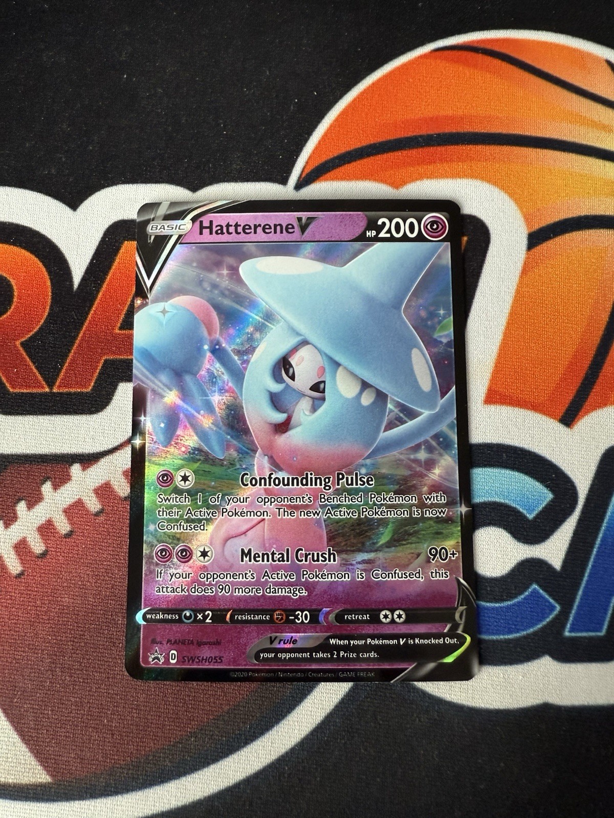 Pokemon Hatterene V SWSH055 Holo SWSH Scudo Spada Stella Nera Promo 2020 TCG ENG
