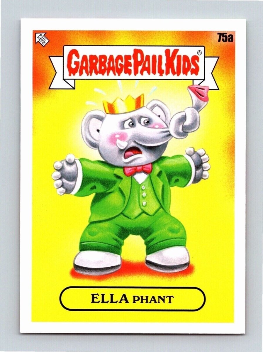 2022 Ella Phant 75a Spazzatura Secchio Bambini Libro Lavoro Base Card TC CC