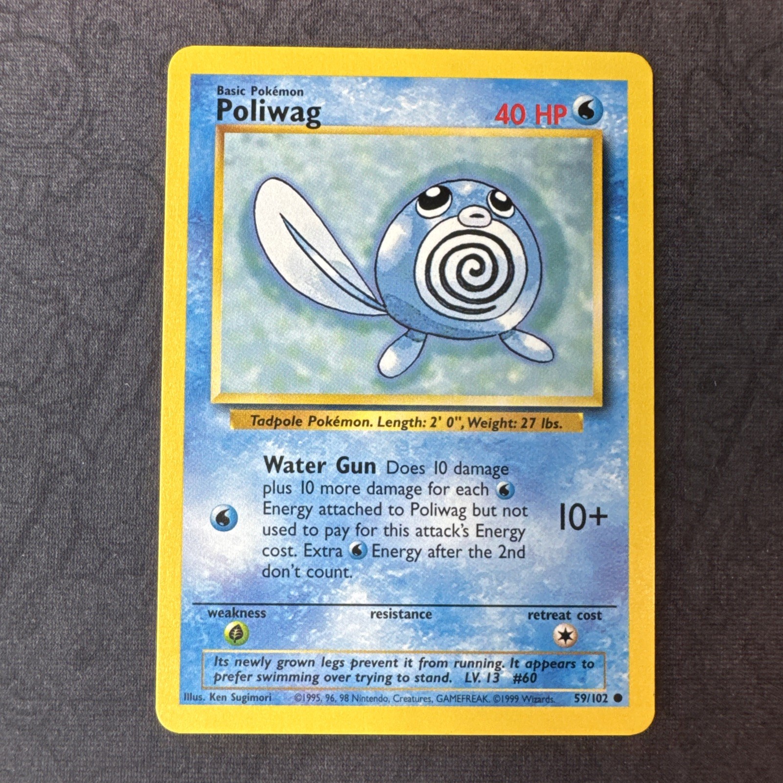 Poliwag 059/102 Base Set Regular Pokemon MJ