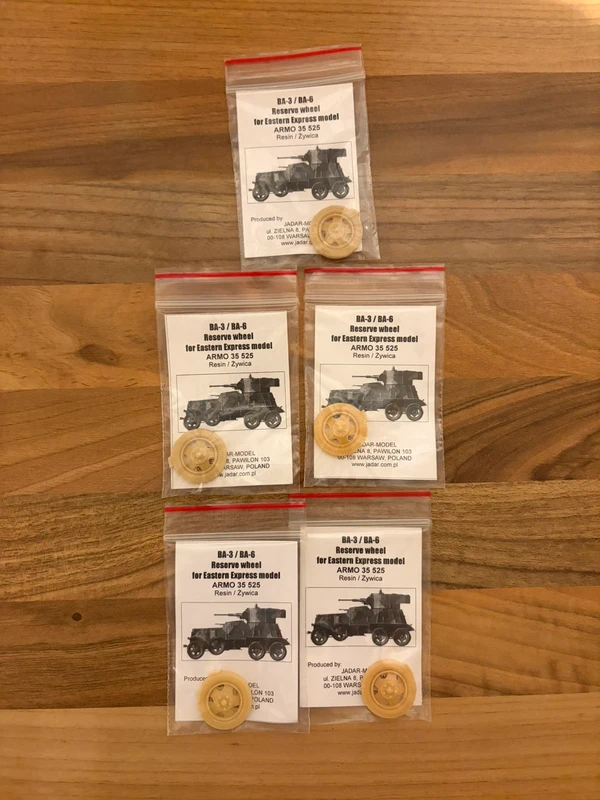 Maquette Jadar Model BA-3 / BA-6 Reserve wheel 1/35