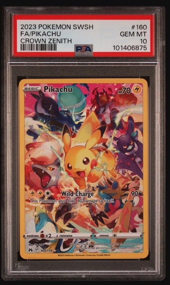 Pikachu (Secret) 160/159 SWSH: Crown Zenith Holo