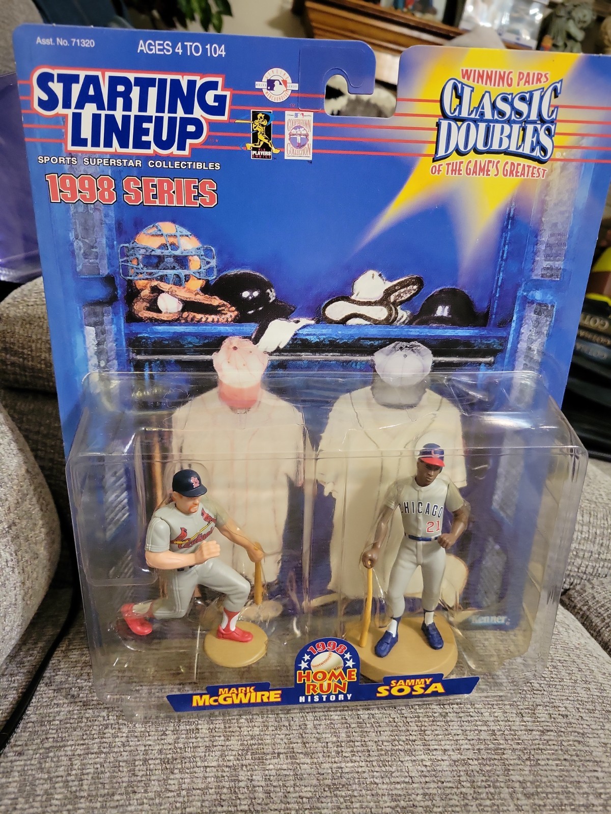 Kenner Starting Lineup Classic Doubles 1998 Mark McGwire & Sammy Sosa 4"