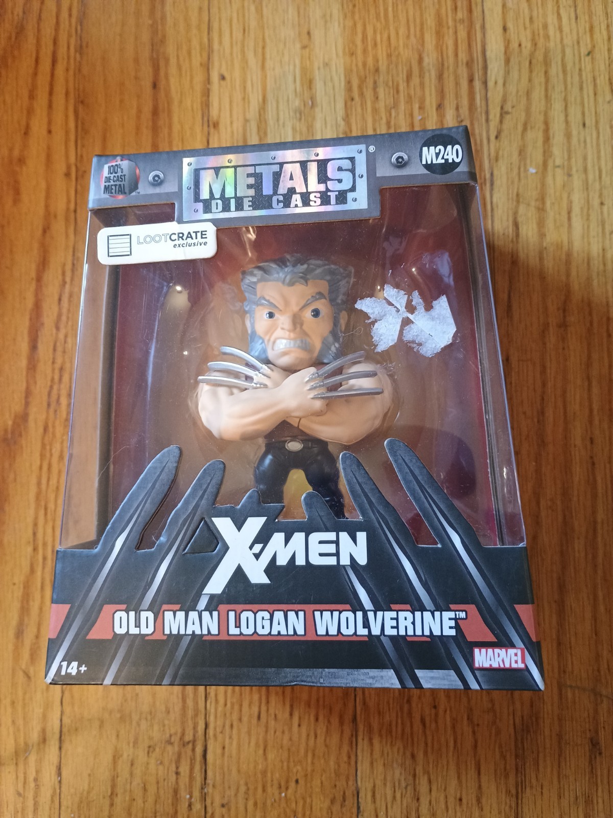 Jada X-Men Die Cast Metal Old Man Logan Wolverine M240 LootCrate Figurine New