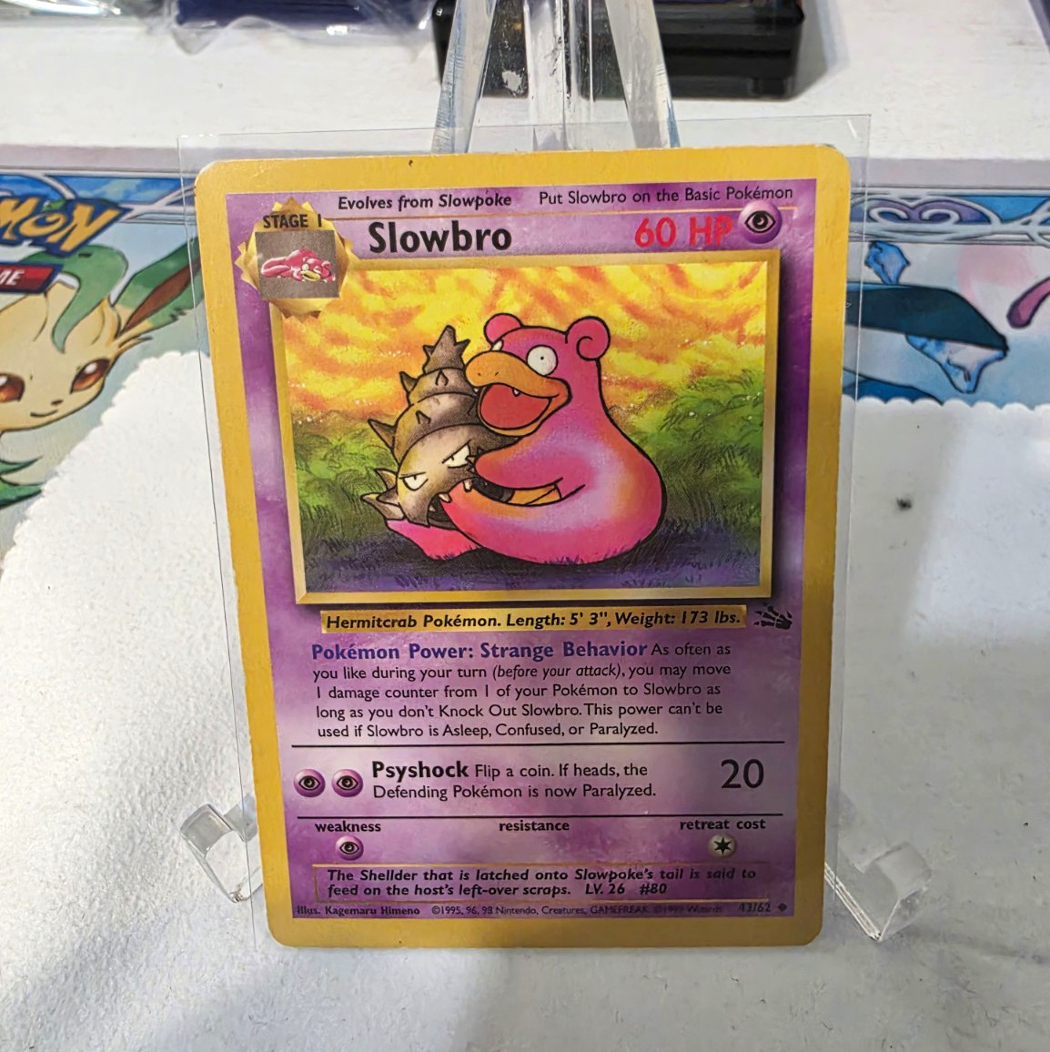 Pokemon Slowbro 1° Edizione Fossil Non Comune Regolare Illimitato EN 1999 43/62