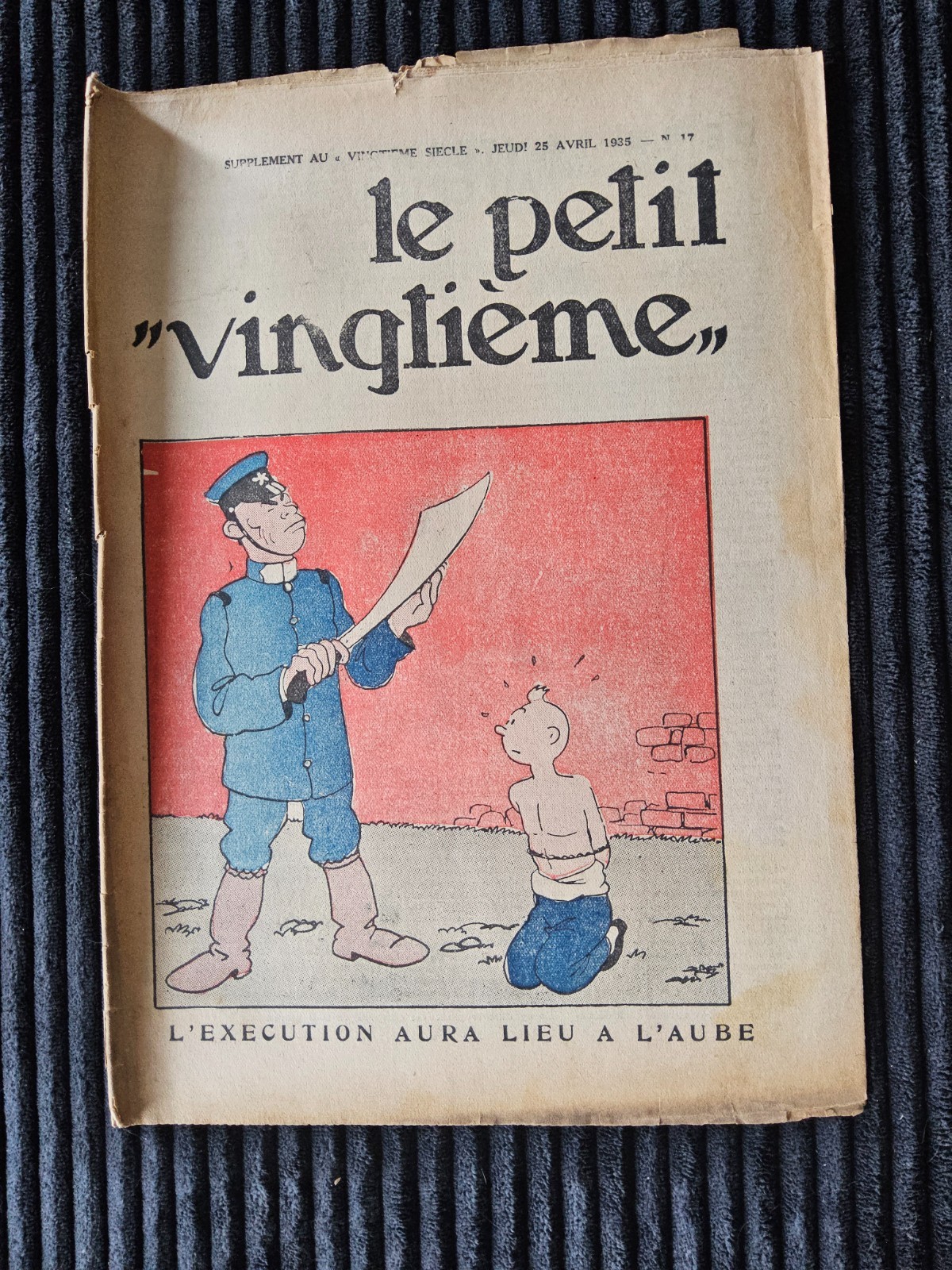Tintin - Petit Vingtième - Numéro 17 de 1935