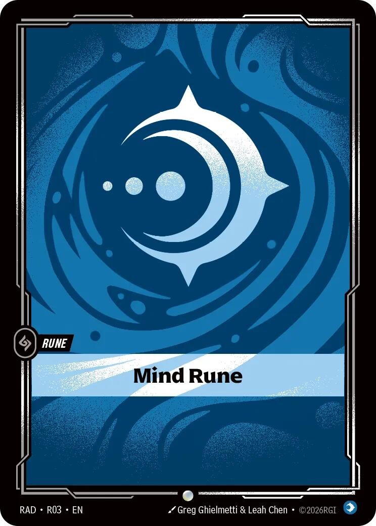 (Preorder) Mind Rune Normal [RAD - R03] NM Riftbound League of Legends Tradin...
