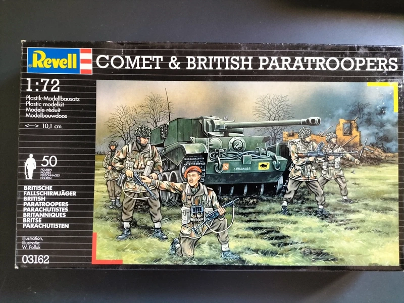 Maquette char Revell Comet et Brithish paratroopers 1/72