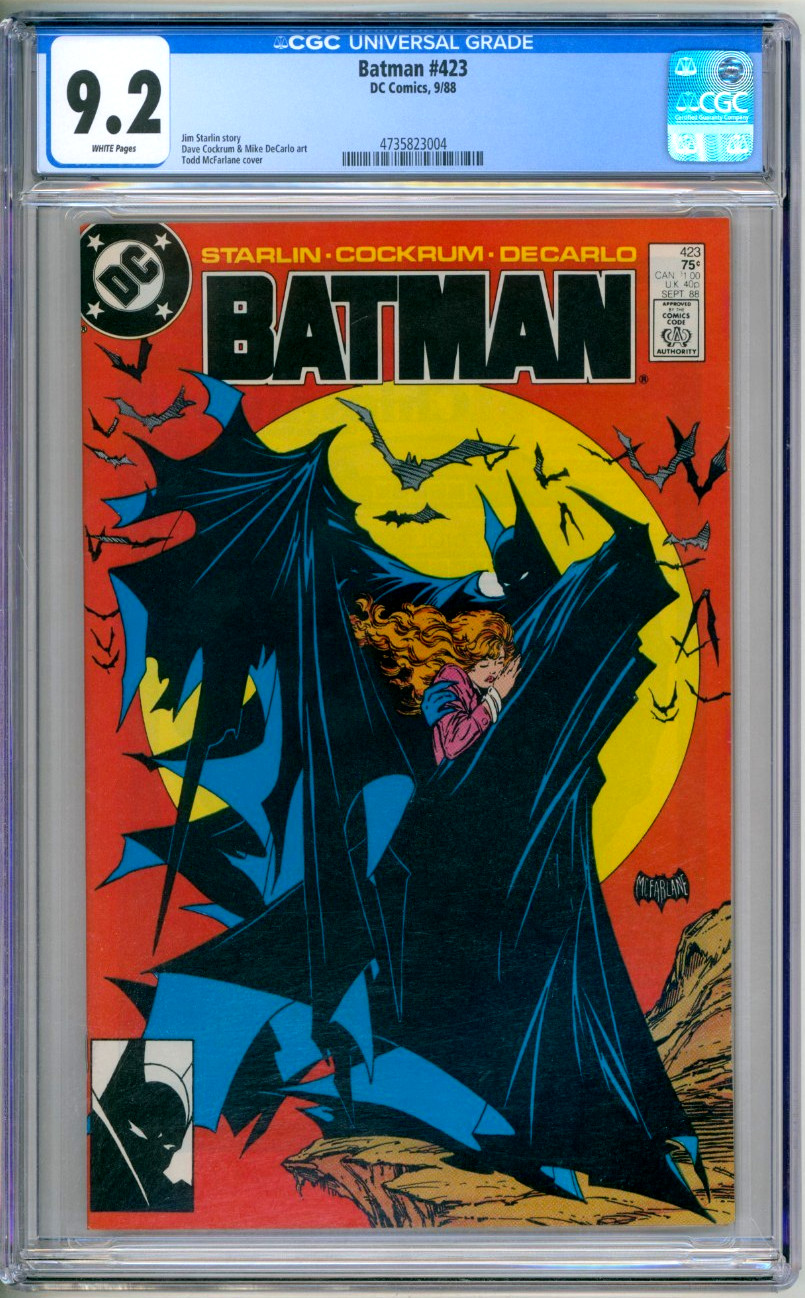 Batman 423 Classificato CGC 9.2 Nuovo con scatola - Mcfarlane DC Comics 1988