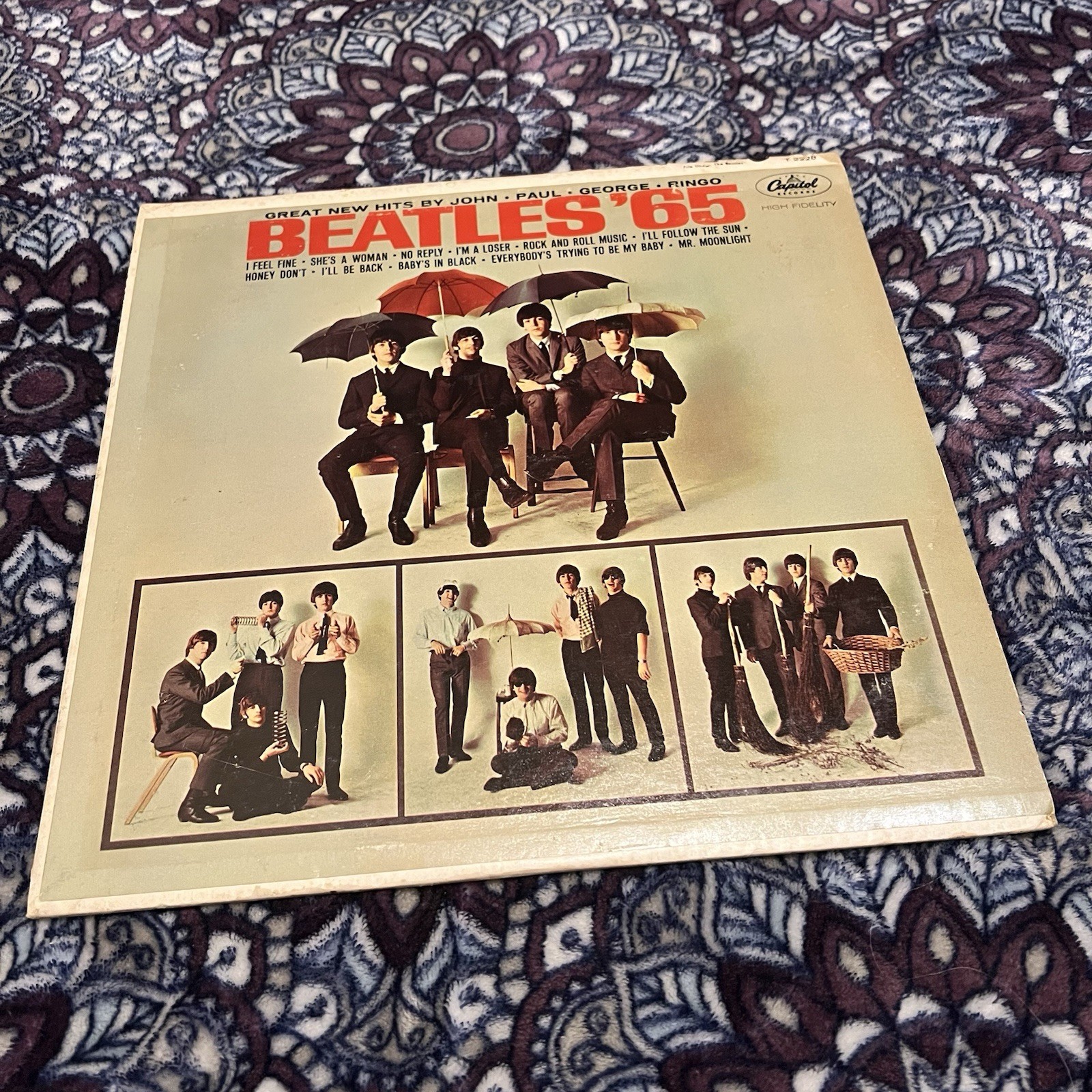 The Beatles - Beatles '65 - Rainbow Label - 1964 Gloversville Pressing - B-Sides