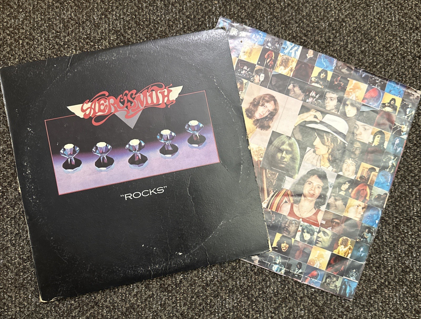 AEROSMITH LP Rocks 1976 Columbia  Vinyl PC-34165