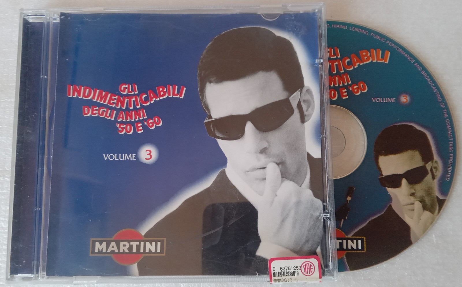 GLI INDIMENTICABILI DEGLI ANNI '50 E '60 Vol. 3 (1998) CD, Compilation Promo [2]