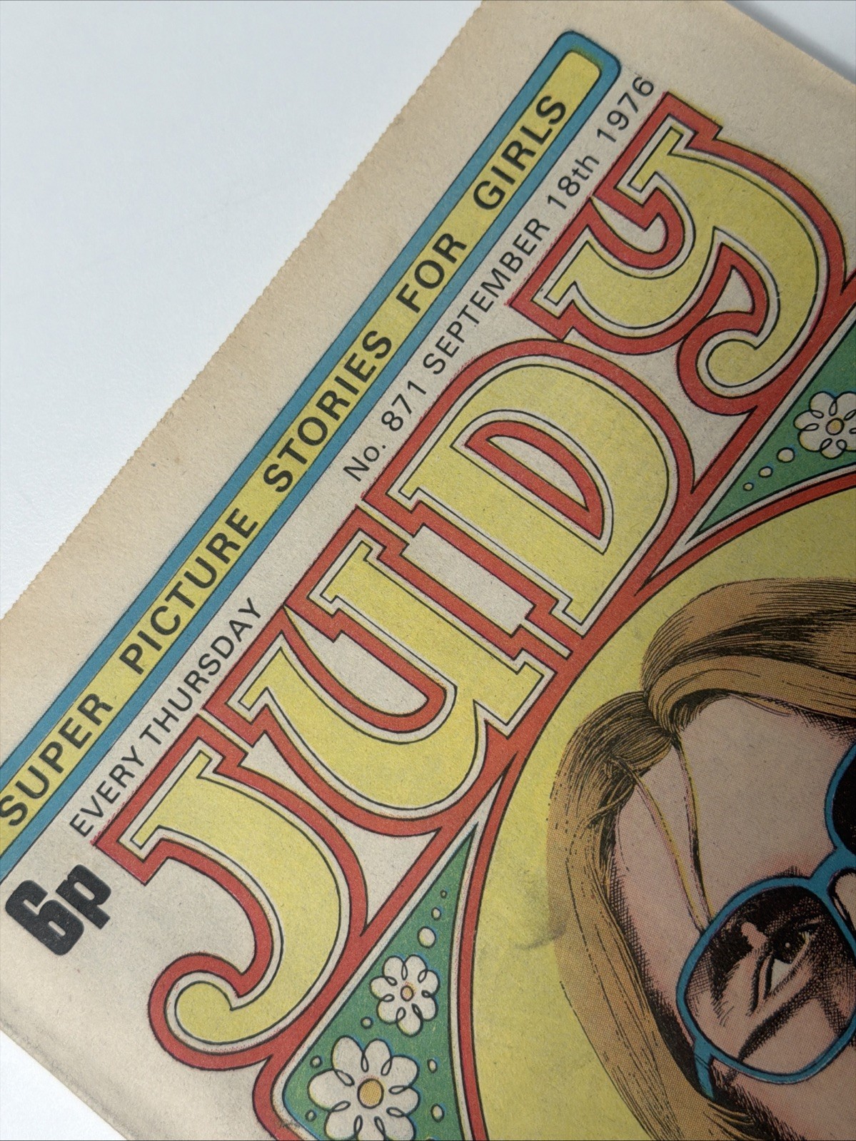 Vintage JUDY COMIC - SEPT 18th 1976 - 50th Birthday Gift - STEVE HARLEY Cover