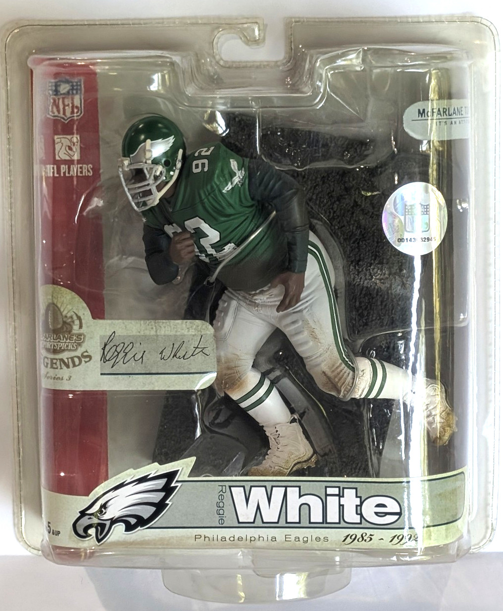 McFarlane NFL Legends Series 3 #92 Reggie White Philadelphia Variant New Sealed