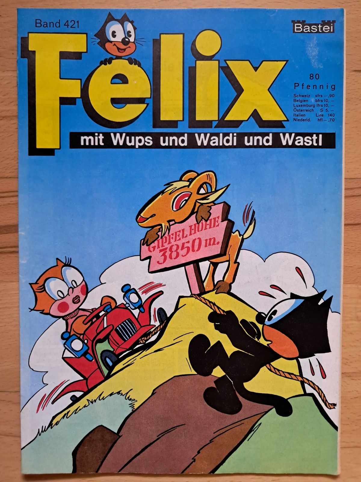 Felix n.421 con Wups e Waldi e Wastl - BASTEI FUMETTI TOP Z1