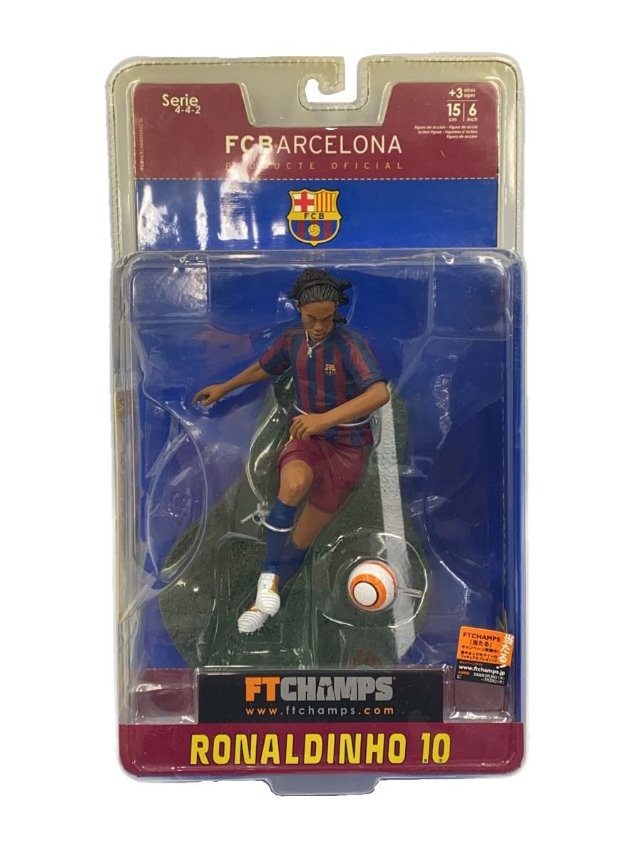 Figurina calcio FT CHAMPS Ronaldinho FC Barcelona 15 cm in scatola blister serie 4-4-2