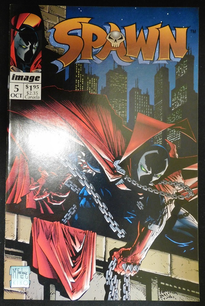 SPAWN 5 IMAGE COMIC 1ST PRINT TODD MCFARLANE KIKO ORZECHOWSKI OLIFF RUDE 1992 VF