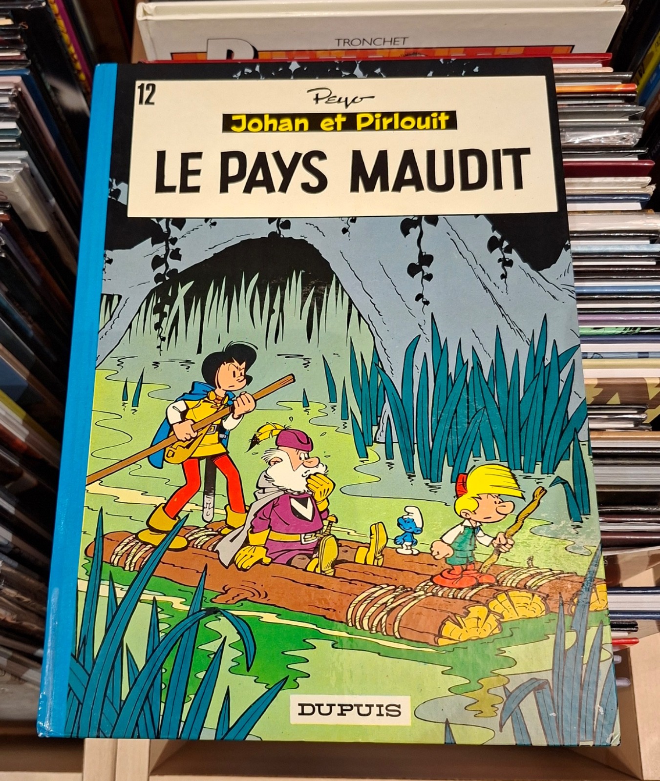 Johan et Pirlouit T.12 Le pays maudit _ Peyo / Dupuis 1973 TBE !