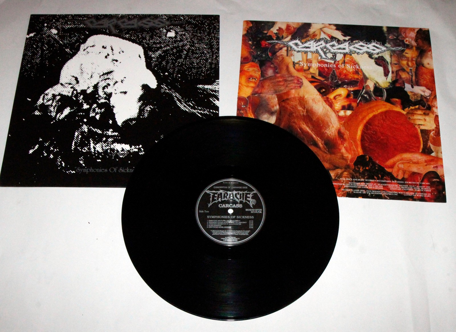 CARCASS SYMPHONIES OF SICKNESS LP 2012 Earache UK pressing