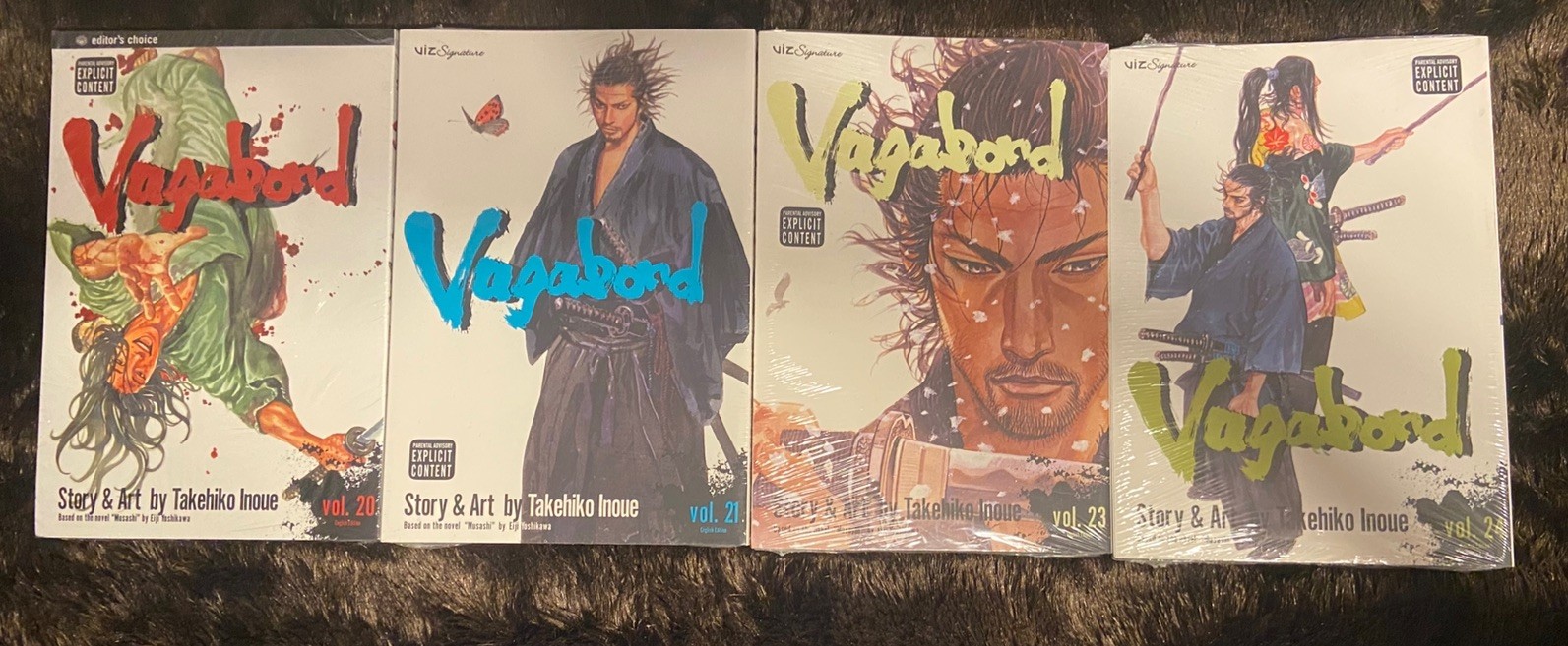 Set vagabondo sigillato RISERVATO vol 20, 21, 23 e 24